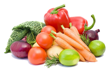 A variety of vegetables png