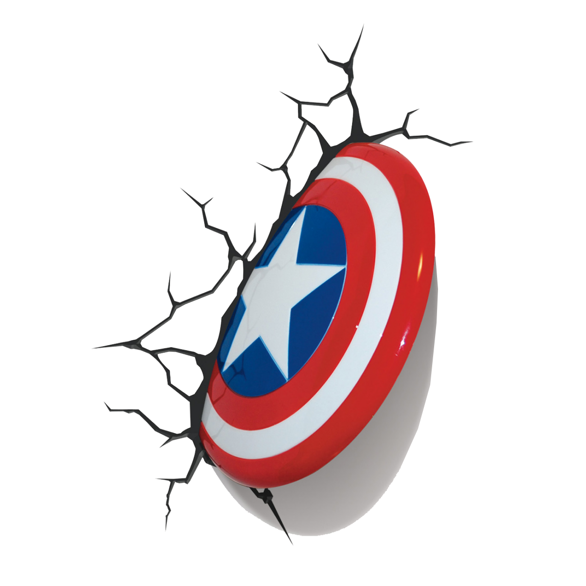 3D Marvel Captain America Light PNG LOGO