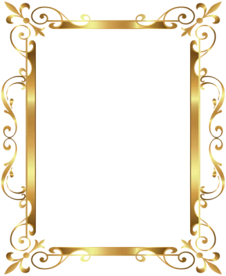 Golden Frame PNG
