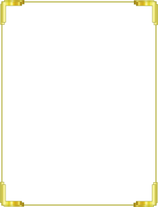 Golden Frame PNG