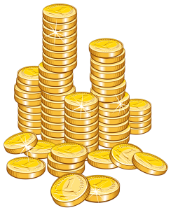 Gold Coins Clipart Transparent PNG