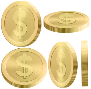 Gold Coins Clipart Transparent PNG