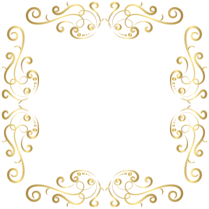 Golden Border Transparent PNG