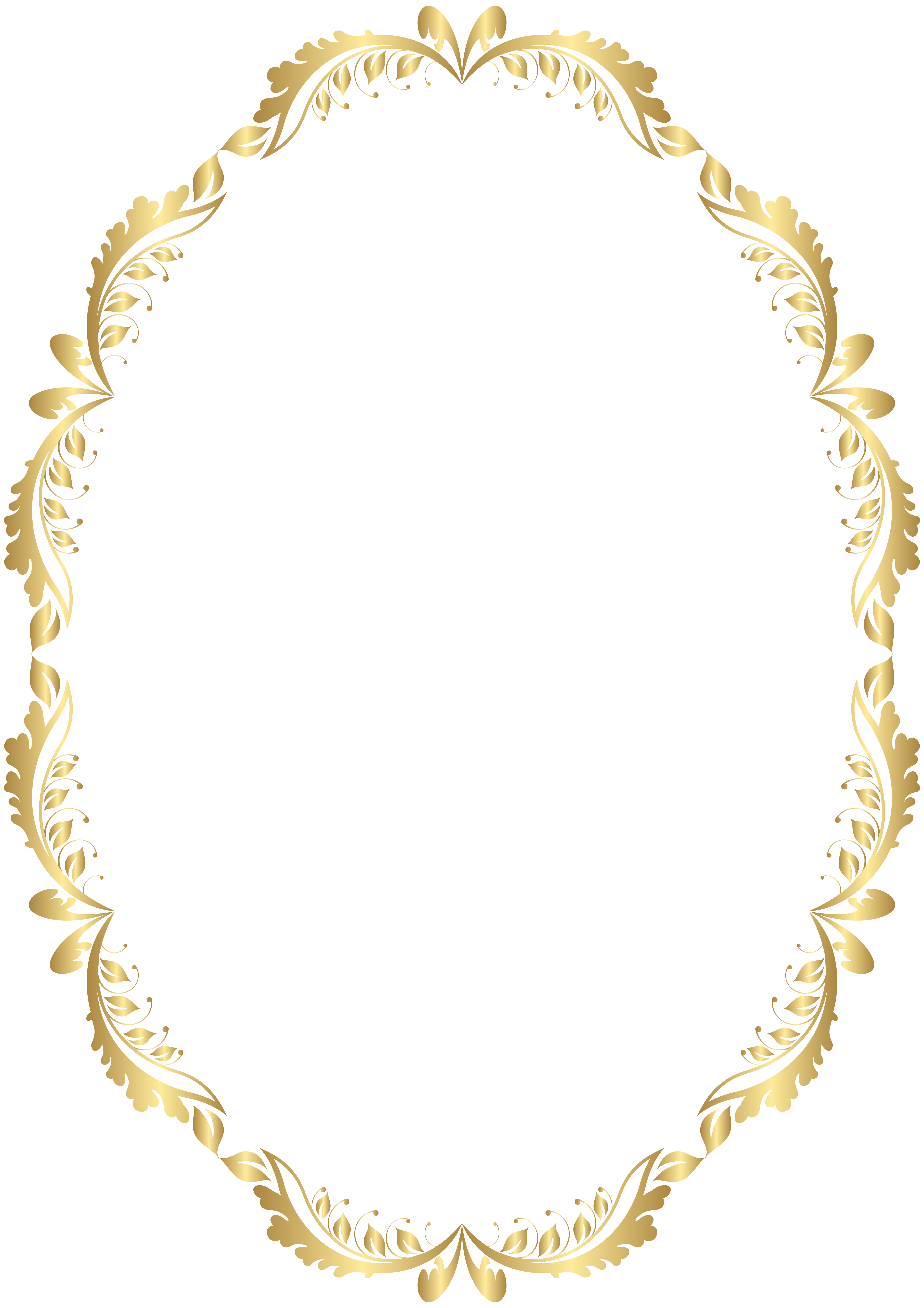 Golden Border Transparent PNG