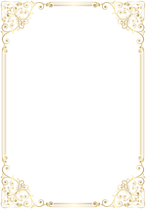 Golden Border Transparent PNG