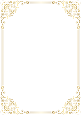 Golden Border Transparent PNG