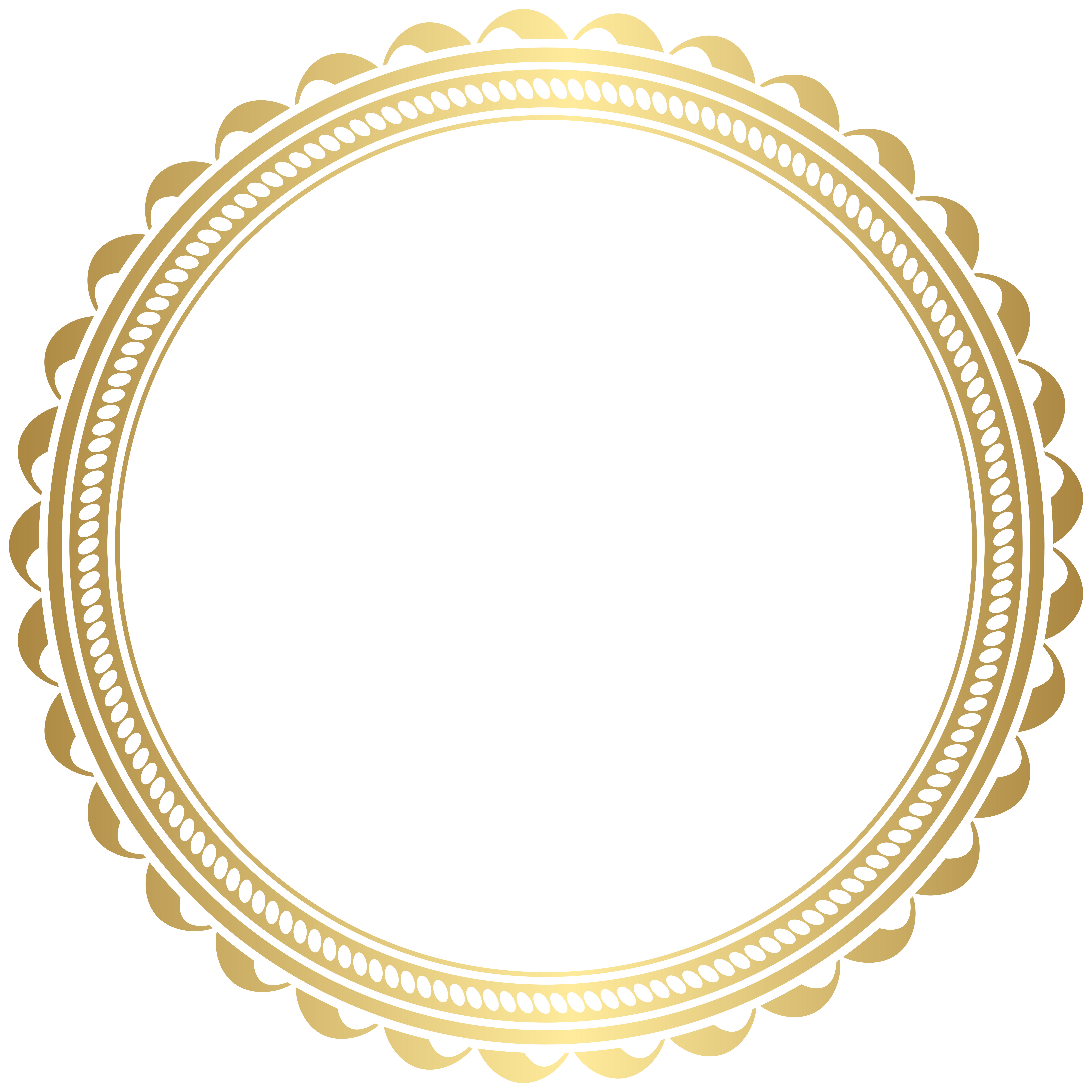 Golden Border Transparent PNG