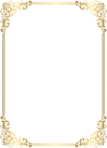 Golden Border Transparent PNG