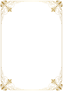 Golden Border Transparent PNG