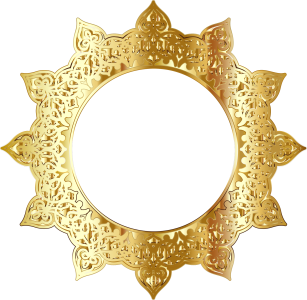 Golden Border Transparent PNG