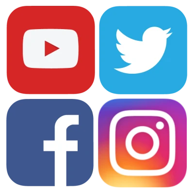 Social media icon logo PNG, Social media icon transparent background, SocialMedia Icon png