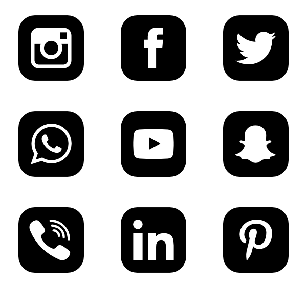 Social media icon logo PNG, Social media icon transparent background, SocialMedia Icon png 6