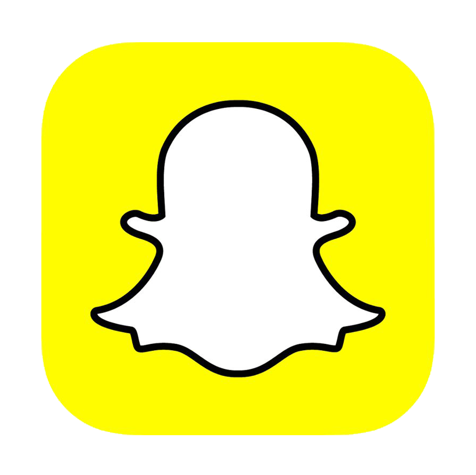Snapchat icon PNG, Snapchat transparent background