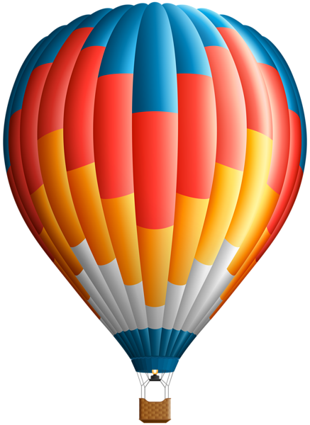 Colorful Hot Air Balloon PNG Download