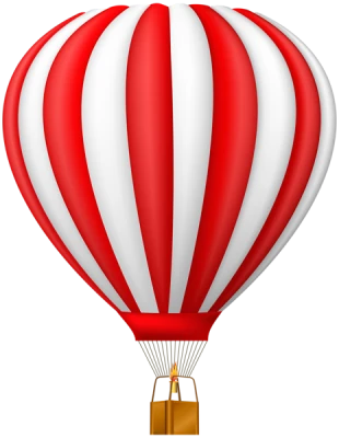 Colorful Hot Air Balloon PNG Download