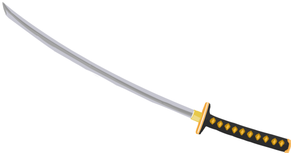 Katana PNG, Transparent Samurai Sword Image