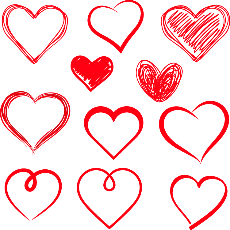 Red Heart PNG Images Download 8