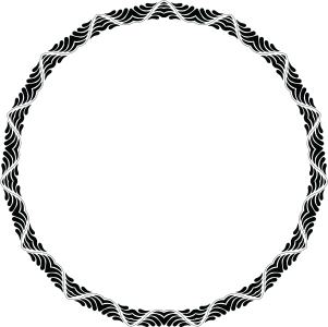 Circular Tribal Pattern Border Free PNG