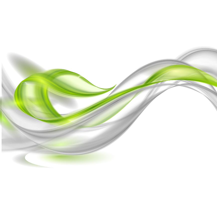 Green Eco Abstract Wave Line Clipart
