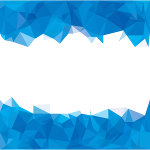 Blue Low Poly Geometric Banner Free PNG
