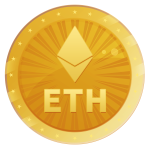 Gold Ethereum Cryptocurrency Coin Free PNG