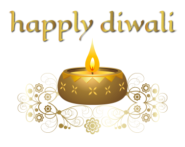 Decorative Happily Diwali Text Free PNG
