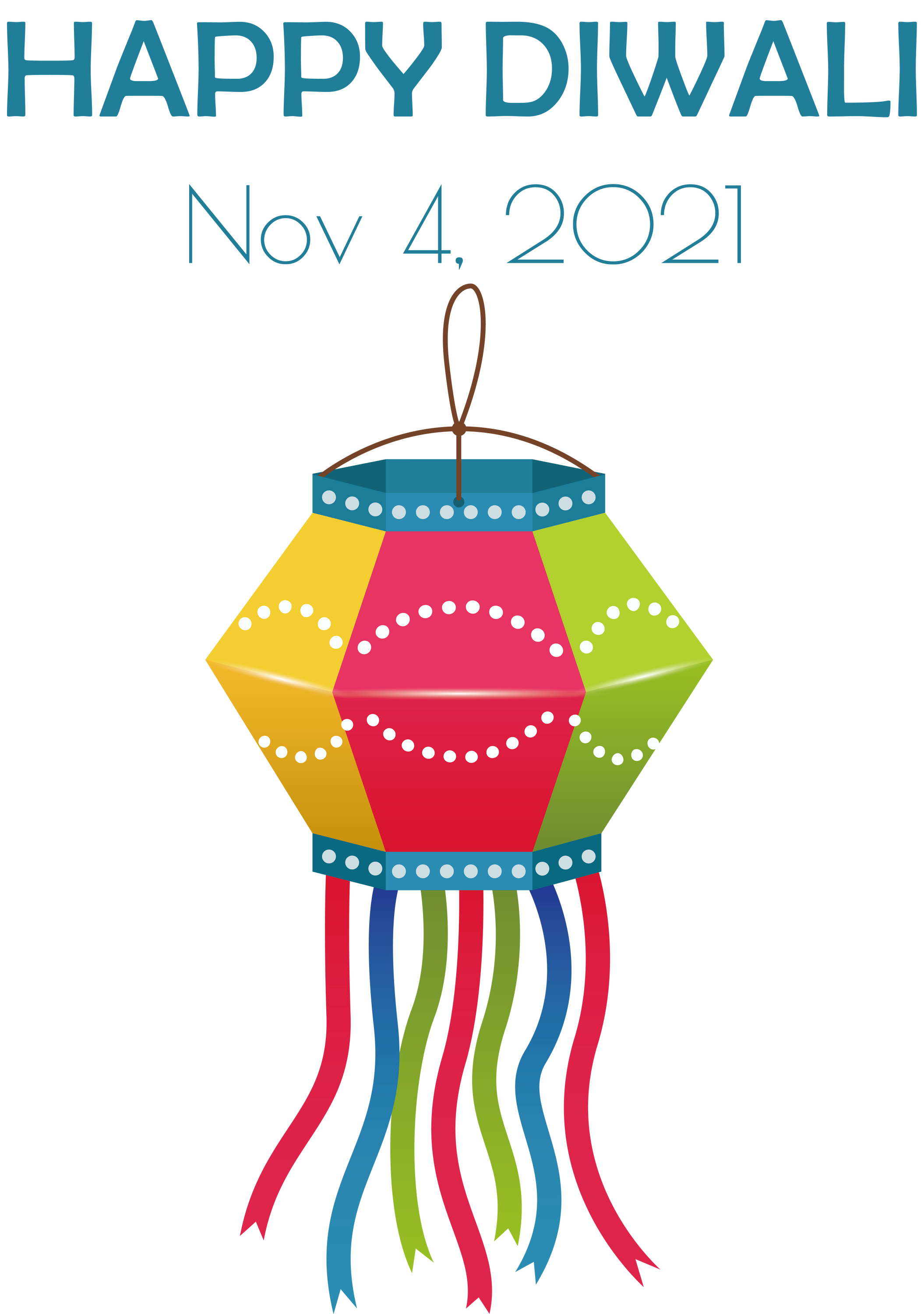 Happy Diwali Kandil Lantern 2021 Free PNG