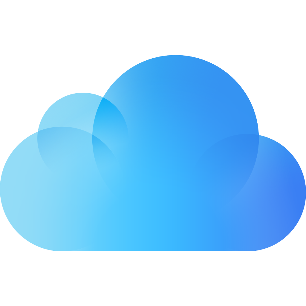 Blue Soft Cloud Icon Clipart