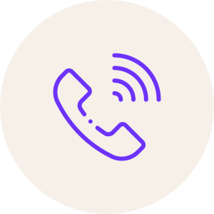 Purple Phone Call Button Icon Clipart
