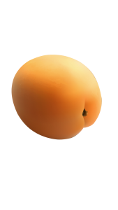 Fresh Single Apricot Fruit PNG Image