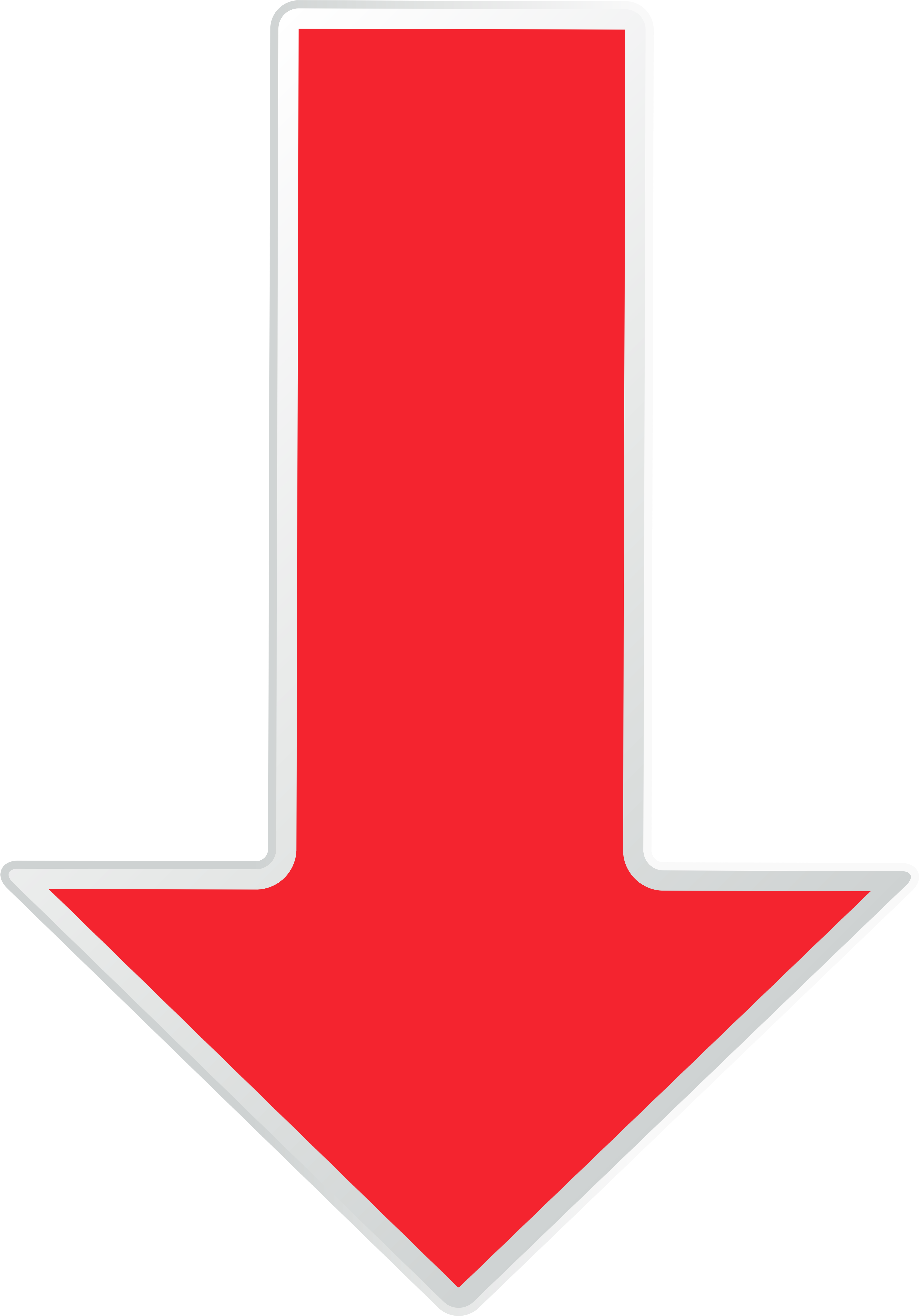 Large Red Downward Arrow Clipart