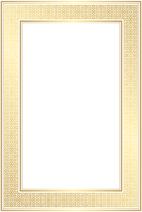Luxury Gold Pattern Rectangular Frame Free PNG
