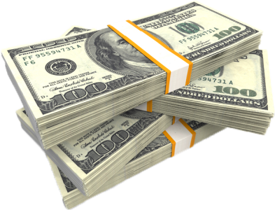 Bundles of 100 Dollar Bills Free PNG