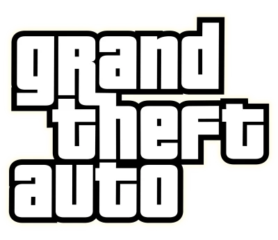 Grand Theft Auto Text Logo Free PNG