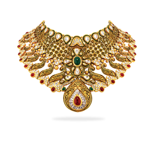 Traditional Indian Gold Necklace Free PNG