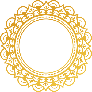 Gold Mandala Circle Frame Free PNG