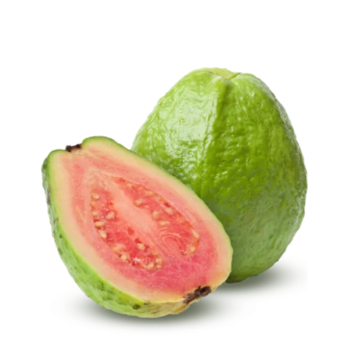 Whole and Sliced Green Guava Free PNG