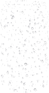 Realistic Water Droplets on Glass Surface Clipart