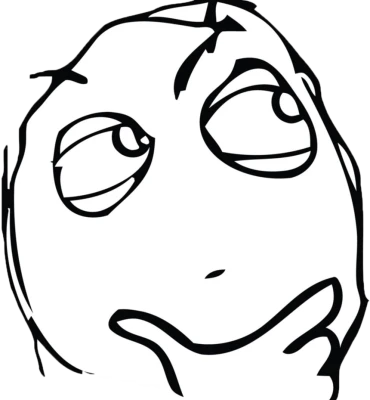 Thinking Guy Rage Comic Meme Free PNG