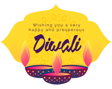 Wishing You A Very Happy And Prosperous Diwali Yellow PNG