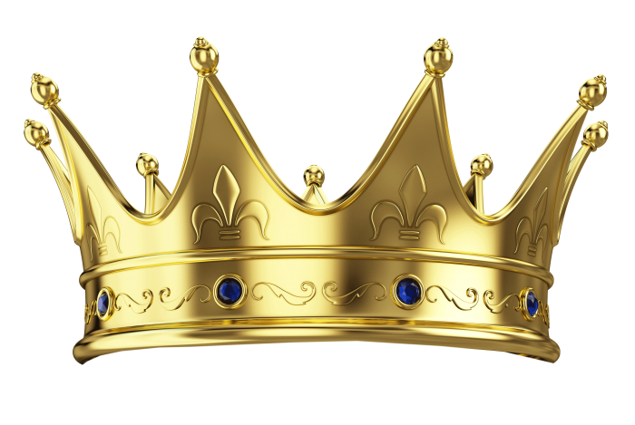 Simple 3D Metallic Crown Free Download