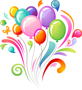 Abstract Colorful Balloons Graphic Art