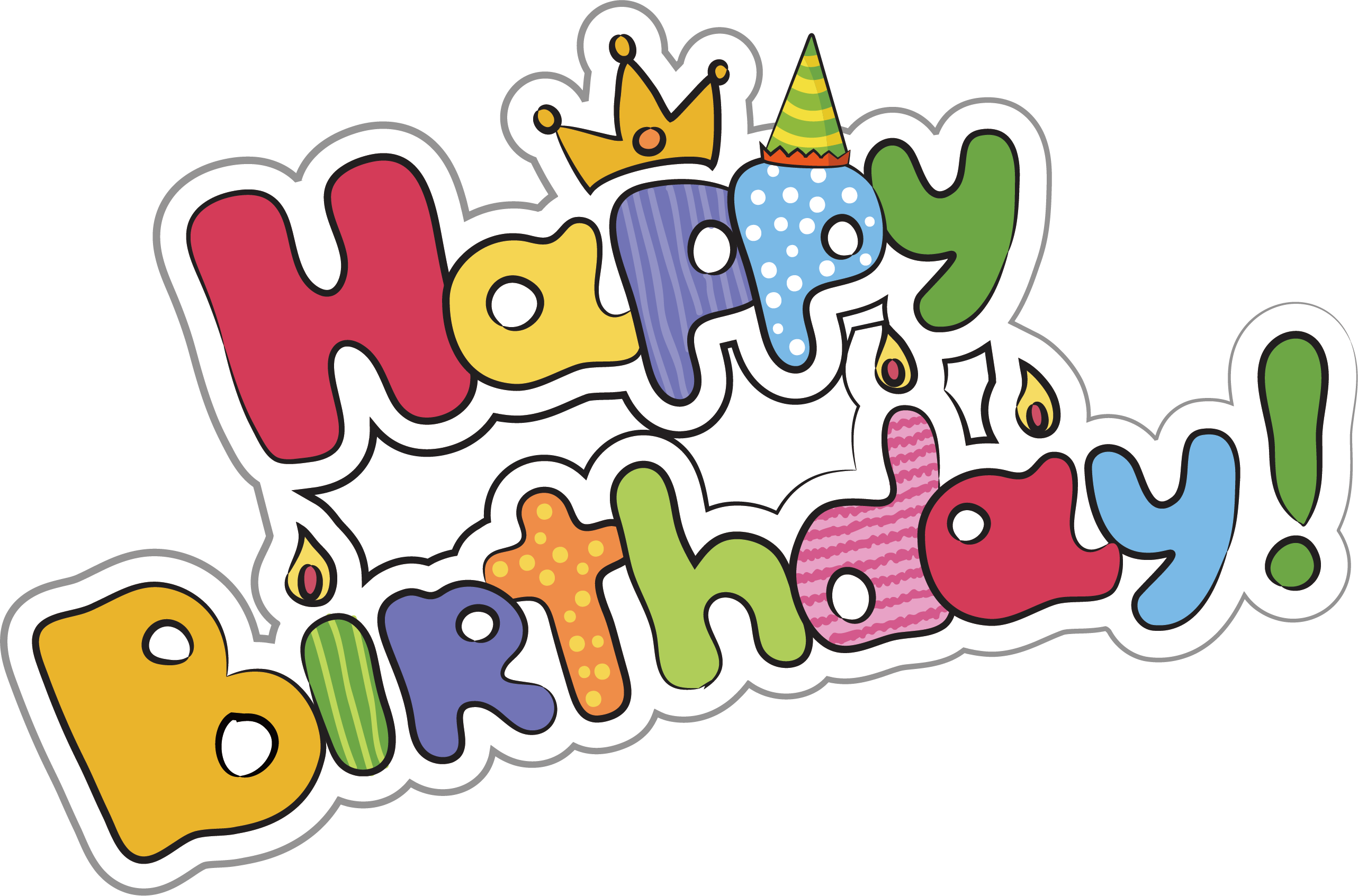 Graffiti Style Happy Birthday Sticker