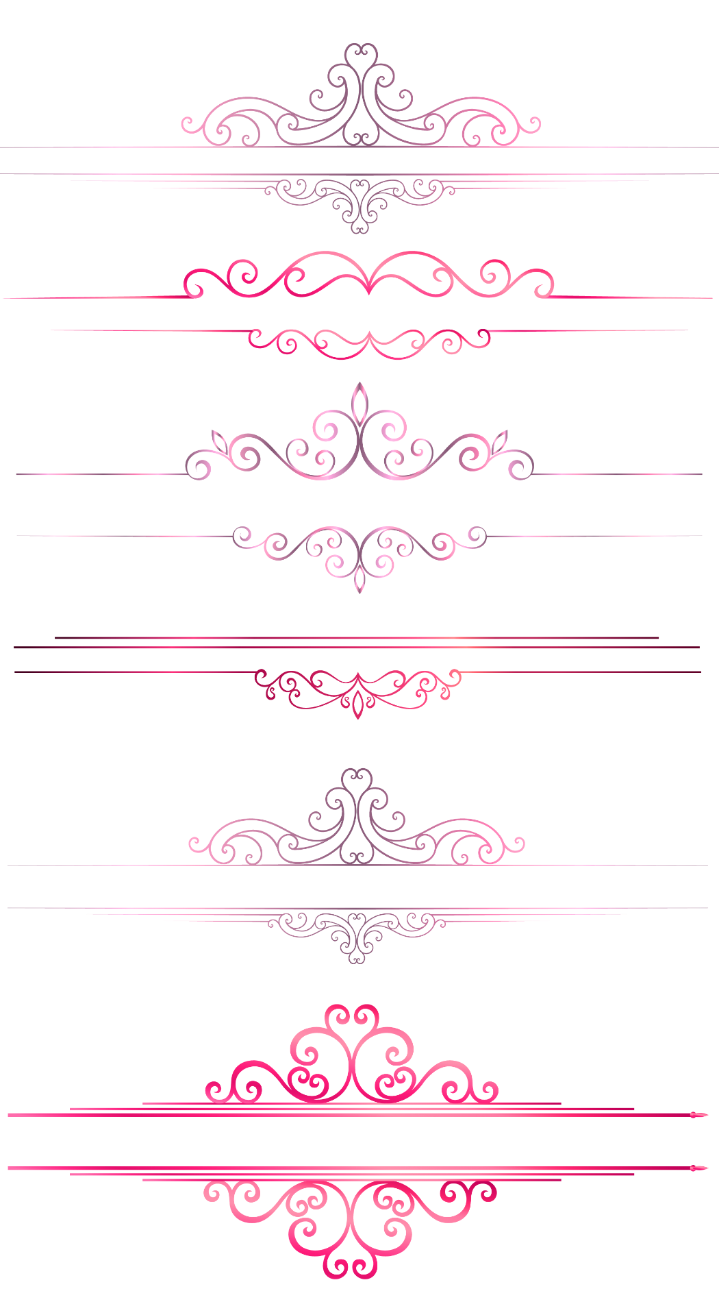 Elegant Pink Floral Divider Set Free