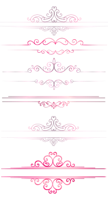 Elegant Pink Floral Divider Set Free