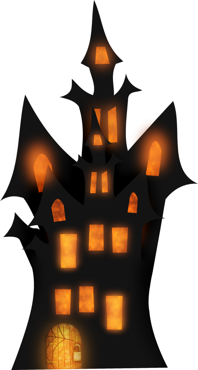 Spooky Haunted Castle Silhouette