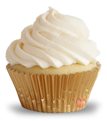 Elegant Vanilla Cupcake Gold Liner
