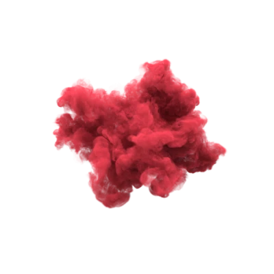 Red Colored Smoke Explosion Overlay