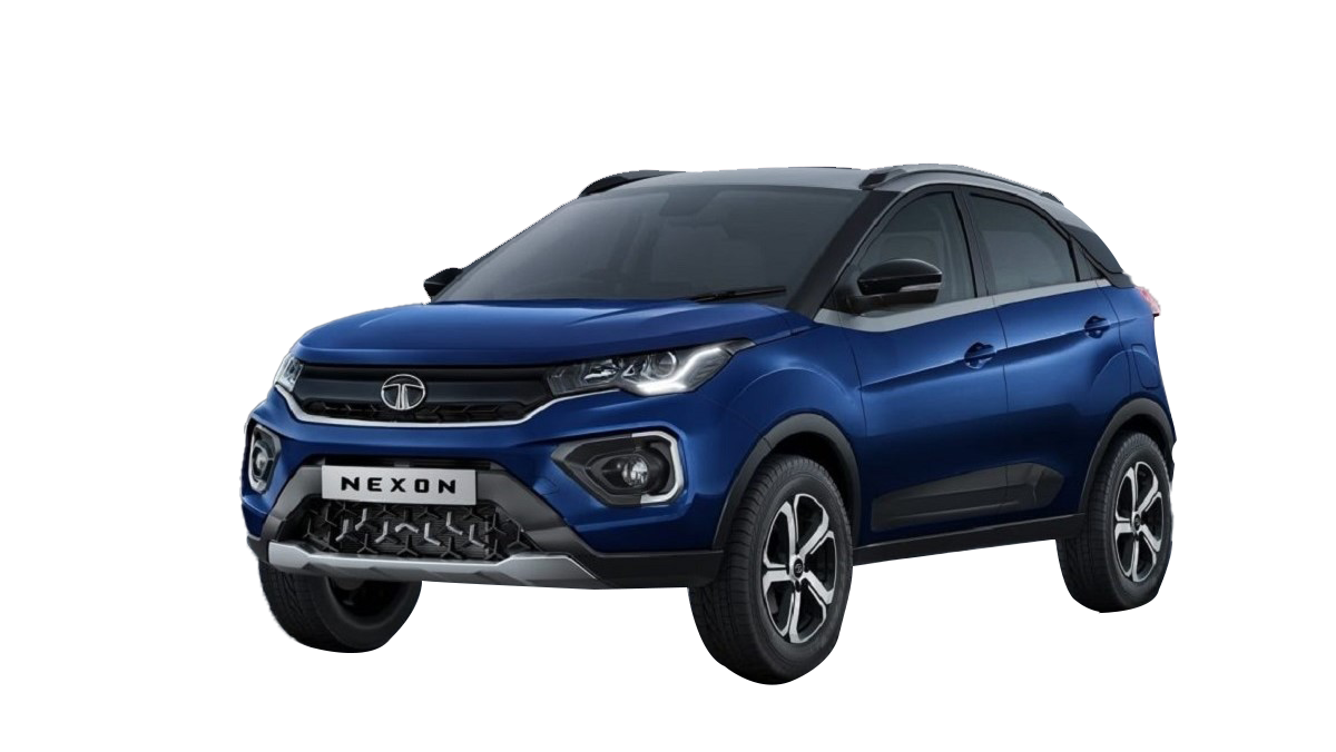 Blue Tata Nexon Compact SUV