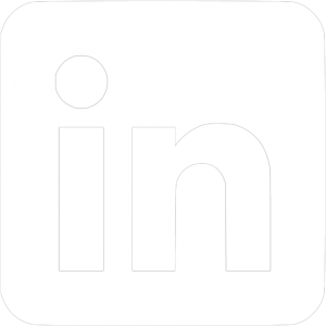 White LinkedIn Logo Icon Outline